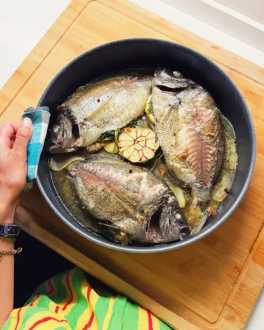 Oven-Baked Fresh Fish with Beer italian recipe