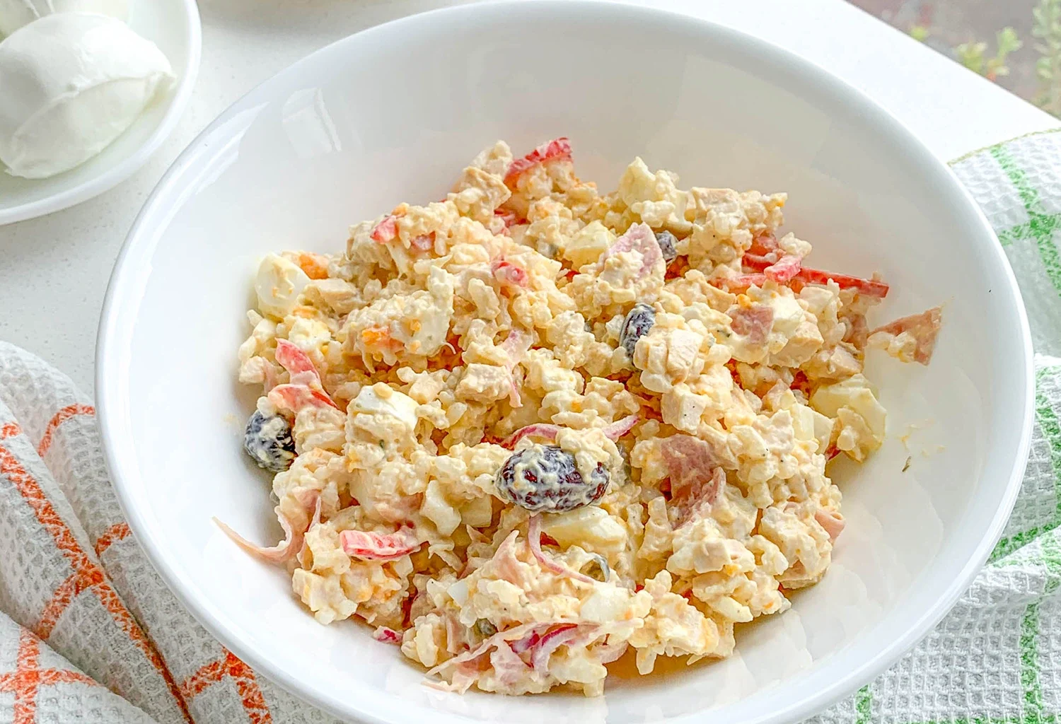 chicken salad with rise italian recipe