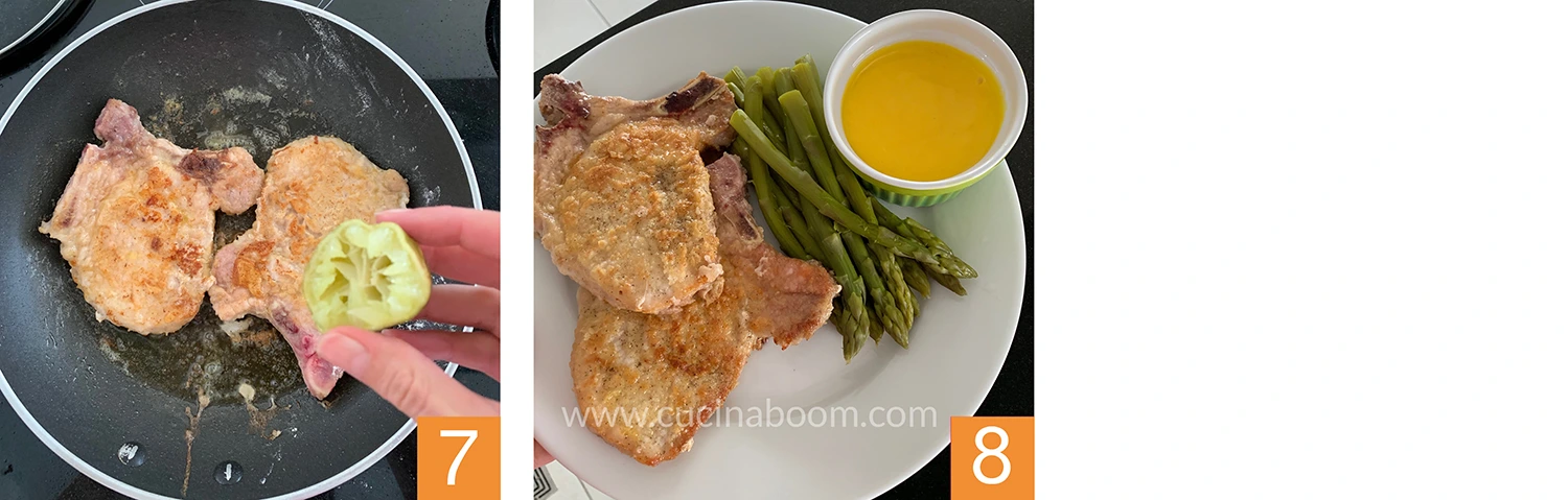 scaloppine di maiale al limone